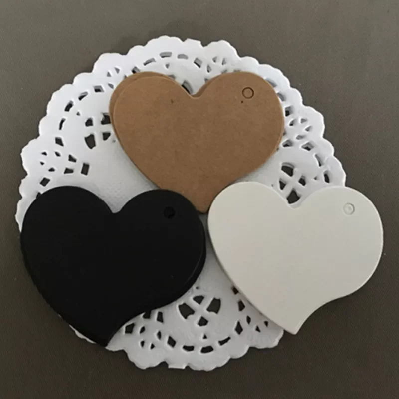 NEW2023 100pcs/lot Heart Shaped White Black Brown Kraft Paper Tags Gardening Labels DIY Wedding Note Blank Craft Gift Tag 4.5*4c
NEW2023 100pcs/lot Heart Shaped White Black Brown Kraft Paper Tags Gardening Labels DIY Wedding Note Blank Craft Gift Tag 4.5*4c