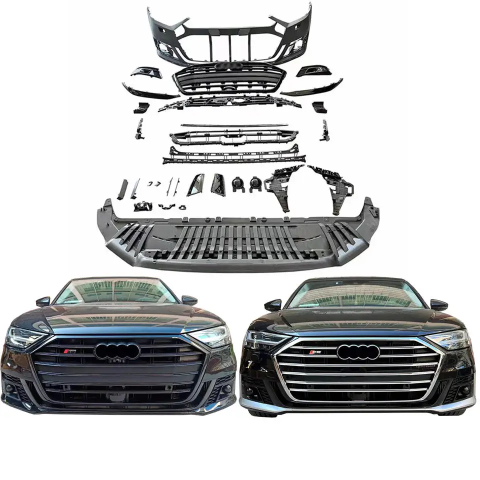 High quality car bumpers with grille for A8 D5 2019-2022 change to S8 look like Body kit Automotive bodykit
High quality car bumpers with grille for A8 D5 2019-2022 change to S8 look like Body kit Automotive bodykit