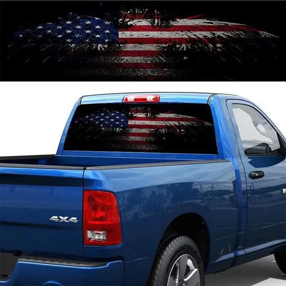 Car Decals, 1 Pack American Flag Sticker Rear Window Decal, Car Decal Vinyl Decals for Car/Truck/SUV/Jeep, Universal Scratch Hid
Car Decals, 1 Pack American Flag Sticker Rear Window Decal, Car Decal Vinyl Decals for Car/Truck/SUV/Jeep, Universal Scratch Hid