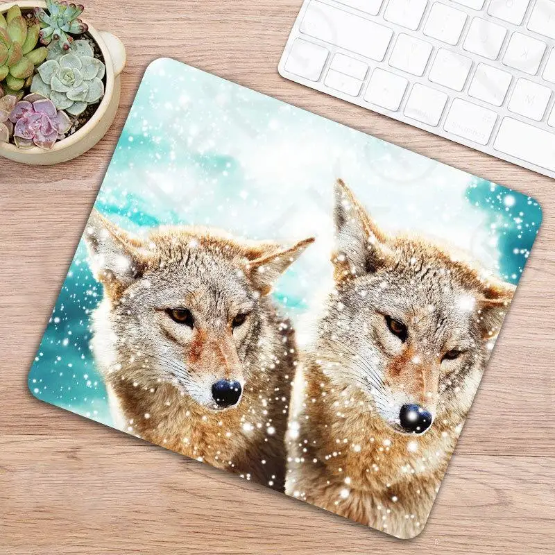 

New Arrival Animal Wolf Picture Mouse Pad Anti-Slip Laptop PC Mice Pad Mause Mat Mousepad For Optical Laser Mouse Promotion