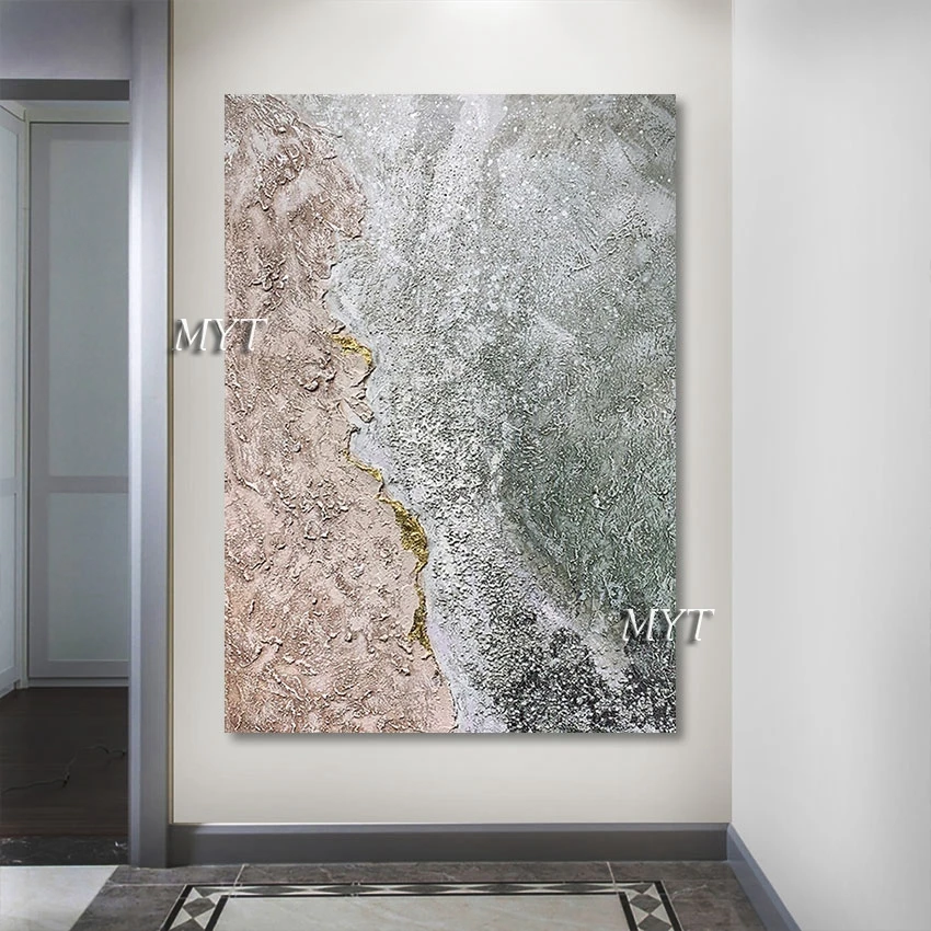 100% Hand-painted Abstract Waves And Sand Oil Painting On Canvas Picture Living Room Contemporary Wall Art Decorative Frameless
100% Hand-painted Abstract Waves And Sand Oil Painting On Canvas Picture Living Room Contemporary Wall Art Decorative Frameless