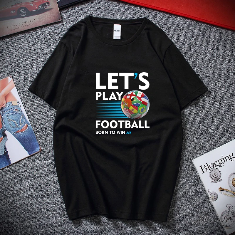 New Versatile Men's Sports T-Shirt Let's Play Football Graphic T-Shirt Football Fan T-Shirt Short Sleeve Breathable High Quality
New Versatile Men's Sports T-Shirt Let's Play Football Graphic T-Shirt Football Fan T-Shirt Short Sleeve Breathable High Quality