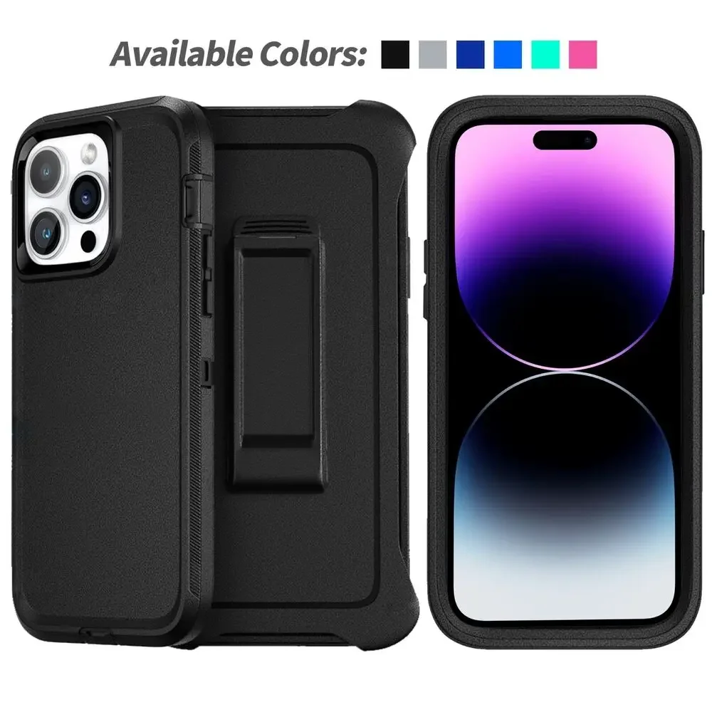 For Apple iPhone 14 Plus 15 Pro Max 12 13 Mini 11 Pro SE3 XR XS 7 8 Case Cover Shockproof Series Fits Defender Belt Clip Holder
For Apple iPhone 14 Plus 15 Pro Max 12 13 Mini 11 Pro SE3 XR XS 7 8 Case Cover Shockproof Series Fits Defender Belt Clip Holder