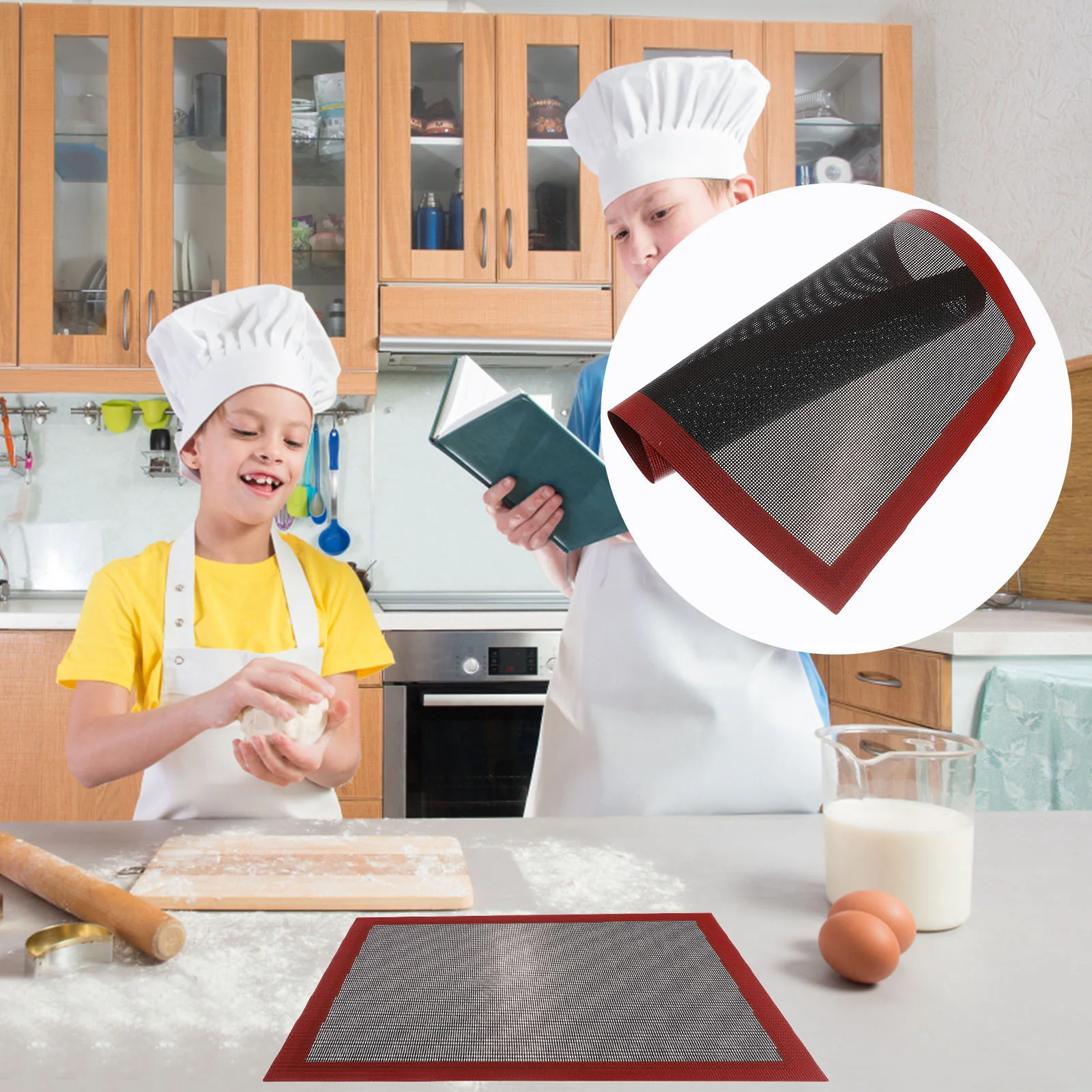 1pc Baking Sheet Oven Sheet, Baking Mat Oven Mat for Kitchen Baking Home Cooking
1pc Baking Sheet Oven Sheet, Baking Mat Oven Mat for Kitchen Baking Home Cooking