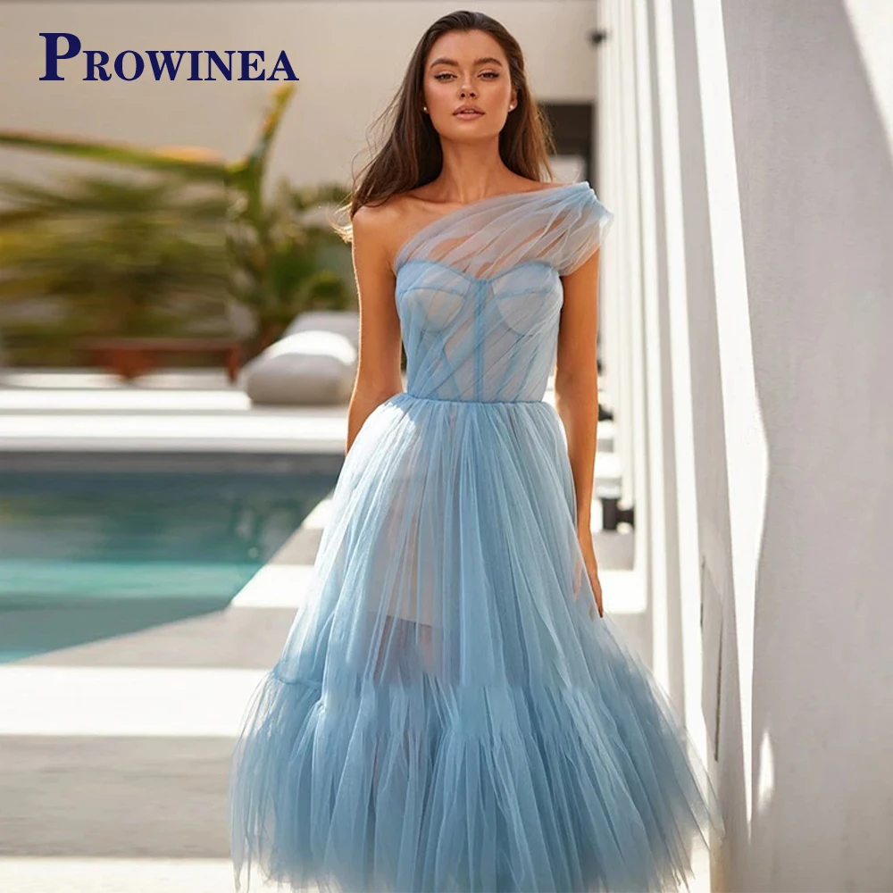 PROWINEA Light Blue One Shoulder Short Evening Dress Ruffled Tea Length Cocktail Beach Party Gowns Women Pink Prom Formal Dress
PROWINEA Light Blue One Shoulder Short Evening Dress Ruffled Tea Length Cocktail Beach Party Gowns Women Pink Prom Formal Dress