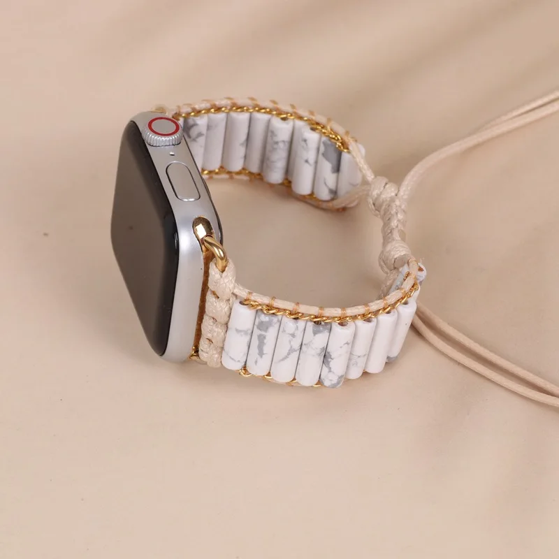 Модный плетеный кожаный ремешок ручной работы для Apple Watch band, богемный винтажный ремешок из натурального камня ручной работы, вязаный брасле...
Модный плетеный кожаный ремешок ручной работы для Apple Watch band, богемный винтажный ремешок из натурального камня ручной работы, вязаный брасле...