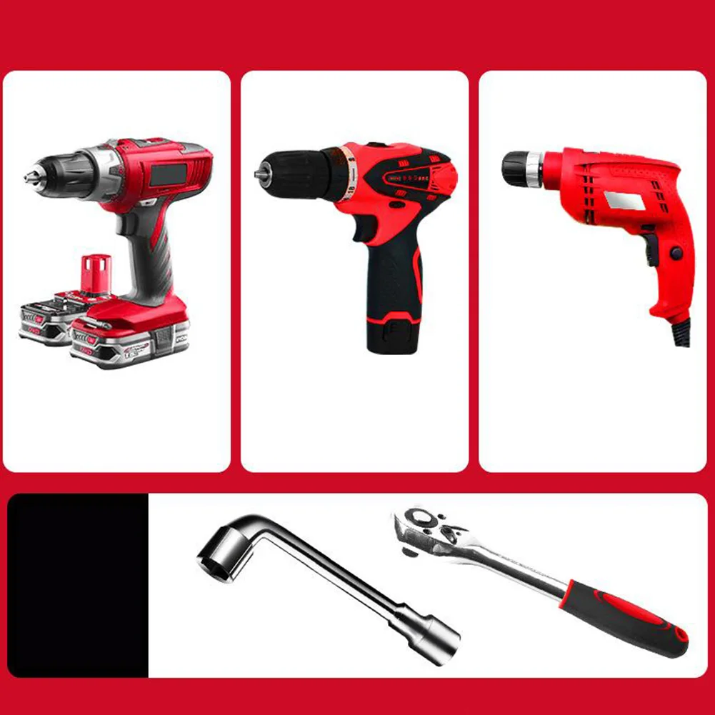 1/4" 3/8" 1/2" Driver Flexible Socket Extension Rod Adapter Ratchet Wrench 90-degree Bend Strength Durability Accessories
1/4" 3/8" 1/2" Driver Flexible Socket Extension Rod Adapter Ratchet Wrench 90-degree Bend Strength Durability Accessories