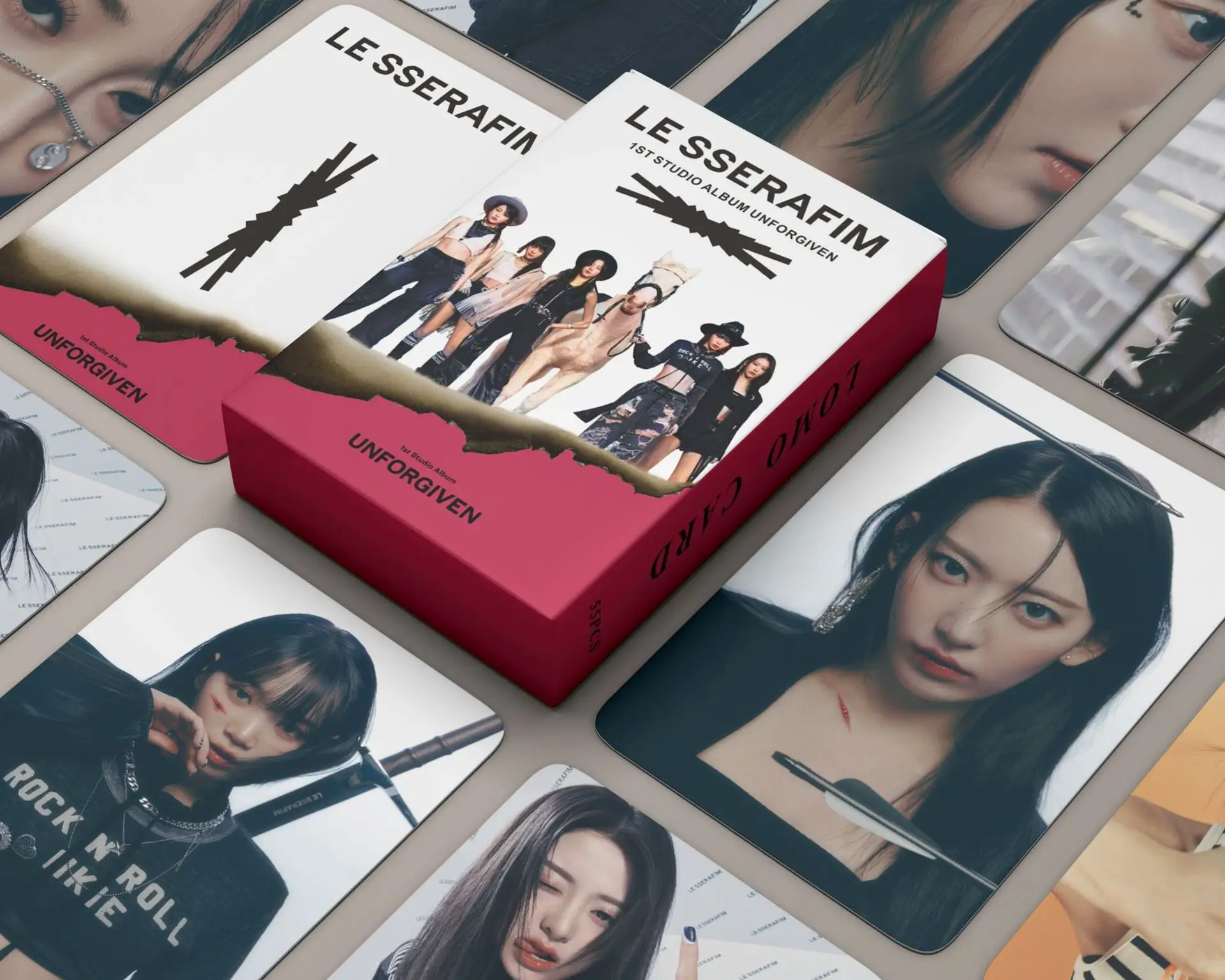 55PCS Kpop LE SSERAFIM small cards UnfORGIVEN small cards small cherry blossoms Korean Fashion Cute Boys Postcard Fans Gifts
55PCS Kpop LE SSERAFIM small cards UnfORGIVEN small cards small cherry blossoms Korean Fashion Cute Boys Postcard Fans Gifts