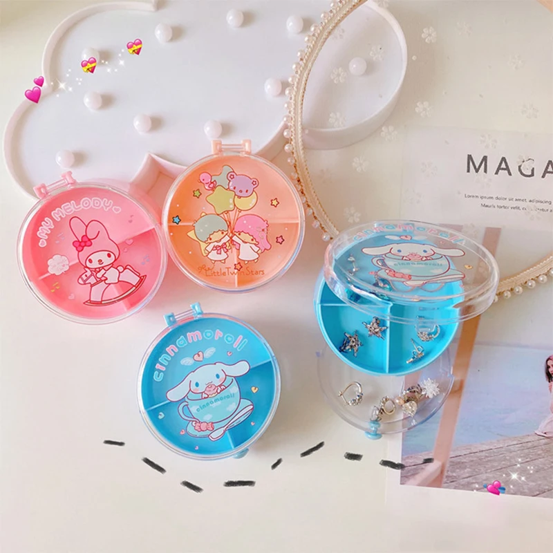 New Sanrioed Cute Double Layer My Melody Cinnamoroll Kawaii Anime Earrings Necklace Ring Jewelry Classification Storage Box
New Sanrioed Cute Double Layer My Melody Cinnamoroll Kawaii Anime Earrings Necklace Ring Jewelry Classification Storage Box