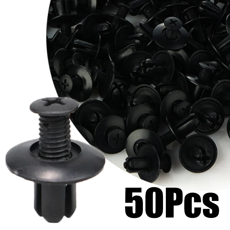 50Pcs 8mm Hole Rivets Fasteners Screw Car Bumper Fender Universal Car Fastener Clips Push Pin Clips Auto Accessories Wholesale
50Pcs 8mm Hole Rivets Fasteners Screw Car Bumper Fender Universal Car Fastener Clips Push Pin Clips Auto Accessories Wholesale