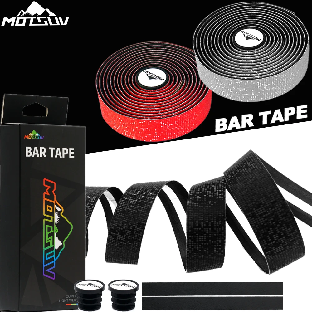 MOTSUV Bicycle Handlebar Tape Velvet PU Elastic Anti-slip Road bike Bars Grips Tape Bicycle Reflective Handlebar Tape protection
MOTSUV Bicycle Handlebar Tape Velvet PU Elastic Anti-slip Road bike Bars Grips Tape Bicycle Reflective Handlebar Tape protection