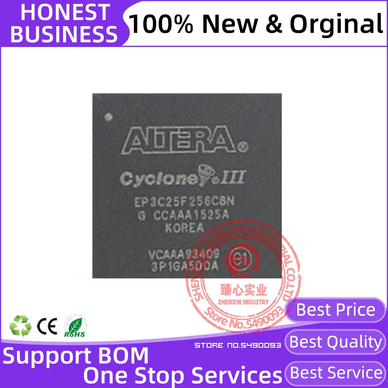 EP3C25 100% Original EP3C25F256C8N FBGA-256 FPGA - Field Programmable Gate Array
EP3C25 100% Original EP3C25F256C8N FBGA-256 FPGA - Field Programmable Gate Array