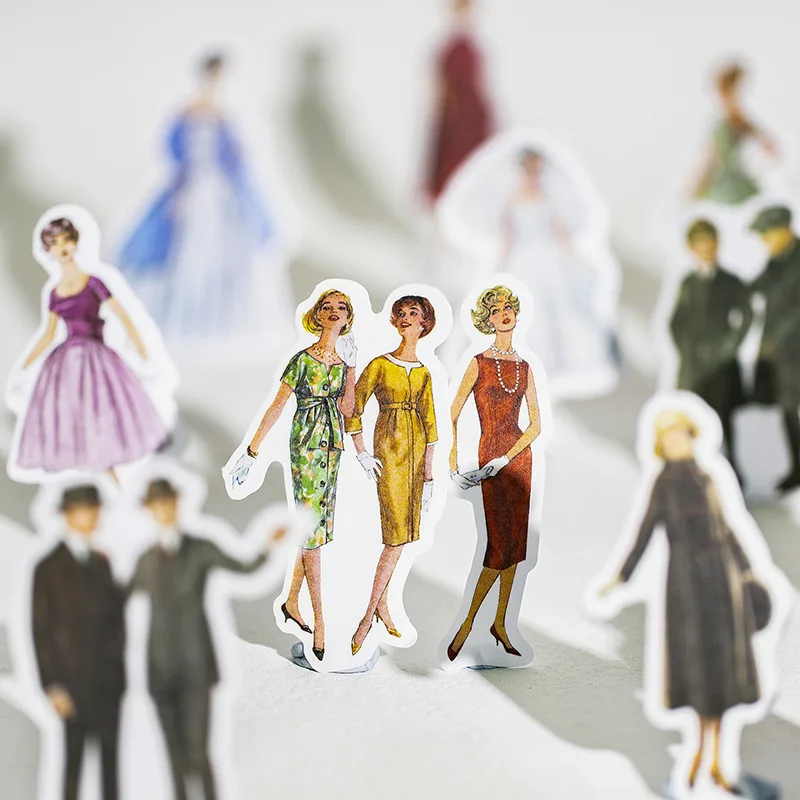 40Pcs/lot Vintage Fashion Ladies Gentleman Stickers Junk Journal Wedding Stickers Collage Label Album Scrapbooking Material Pack
40Pcs/lot Vintage Fashion Ladies Gentleman Stickers Junk Journal Wedding Stickers Collage Label Album Scrapbooking Material Pack