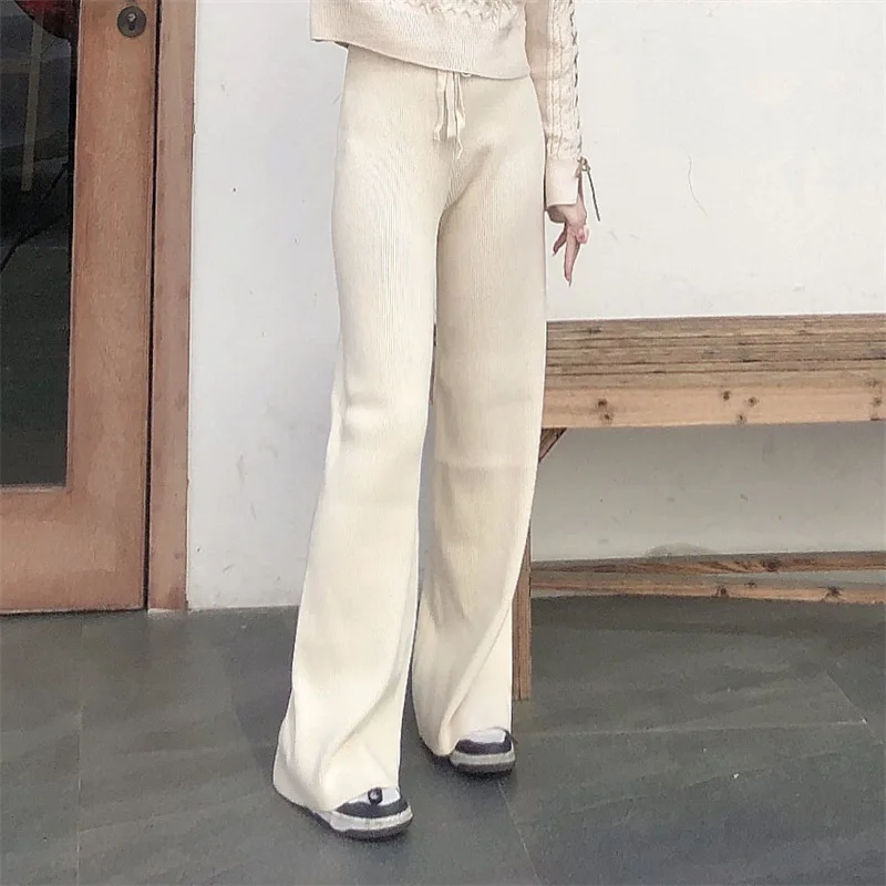Autumn and winter new knitted women's pants high waist stretch drape hundred wide leg pants elastic waist straight pants female
Autumn and winter new knitted women's pants high waist stretch drape hundred wide leg pants elastic waist straight pants female