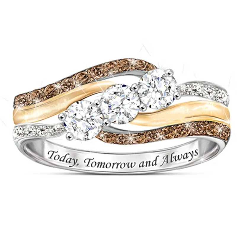 Exquisite Mocha Crystal Rhinestone Engagement Rings for Women Bridal Wedding Band Party Birthday Anniversary Gift Jewelry Anillo
Exquisite Mocha Crystal Rhinestone Engagement Rings for Women Bridal Wedding Band Party Birthday Anniversary Gift Jewelry Anillo