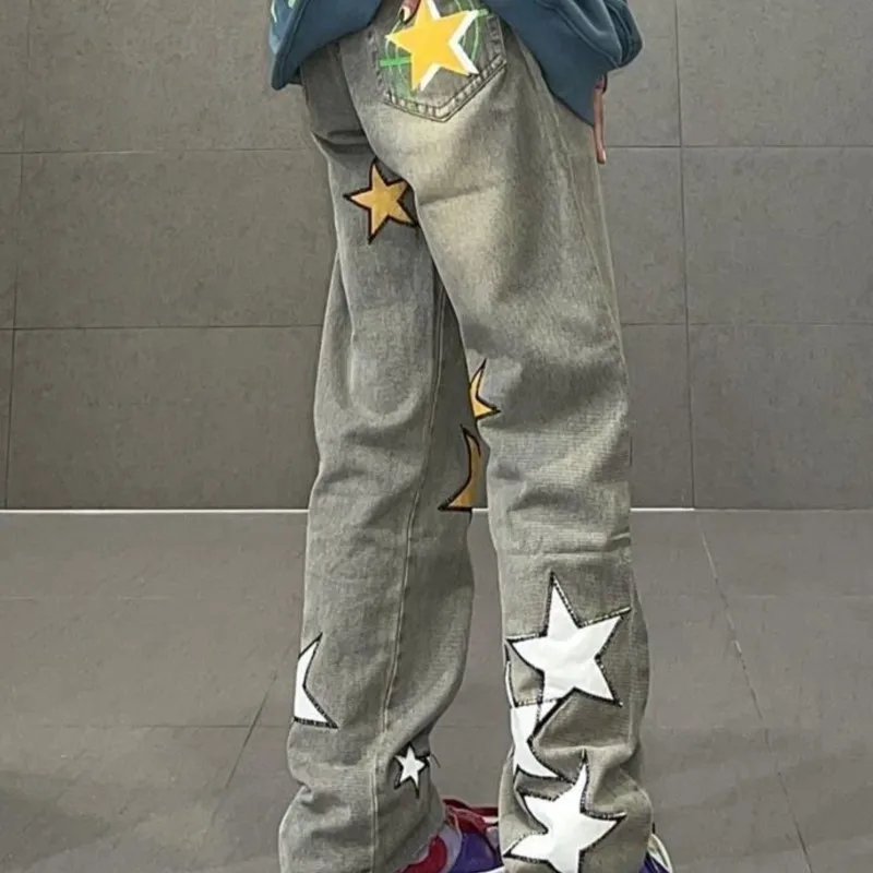 Street jeans women high waist loose straight 2022 autumn new hip-hop wide-leg pants trendy girls trousers ins star pattern pants
Street jeans women high waist loose straight 2022 autumn new hip-hop wide-leg pants trendy girls trousers ins star pattern pants