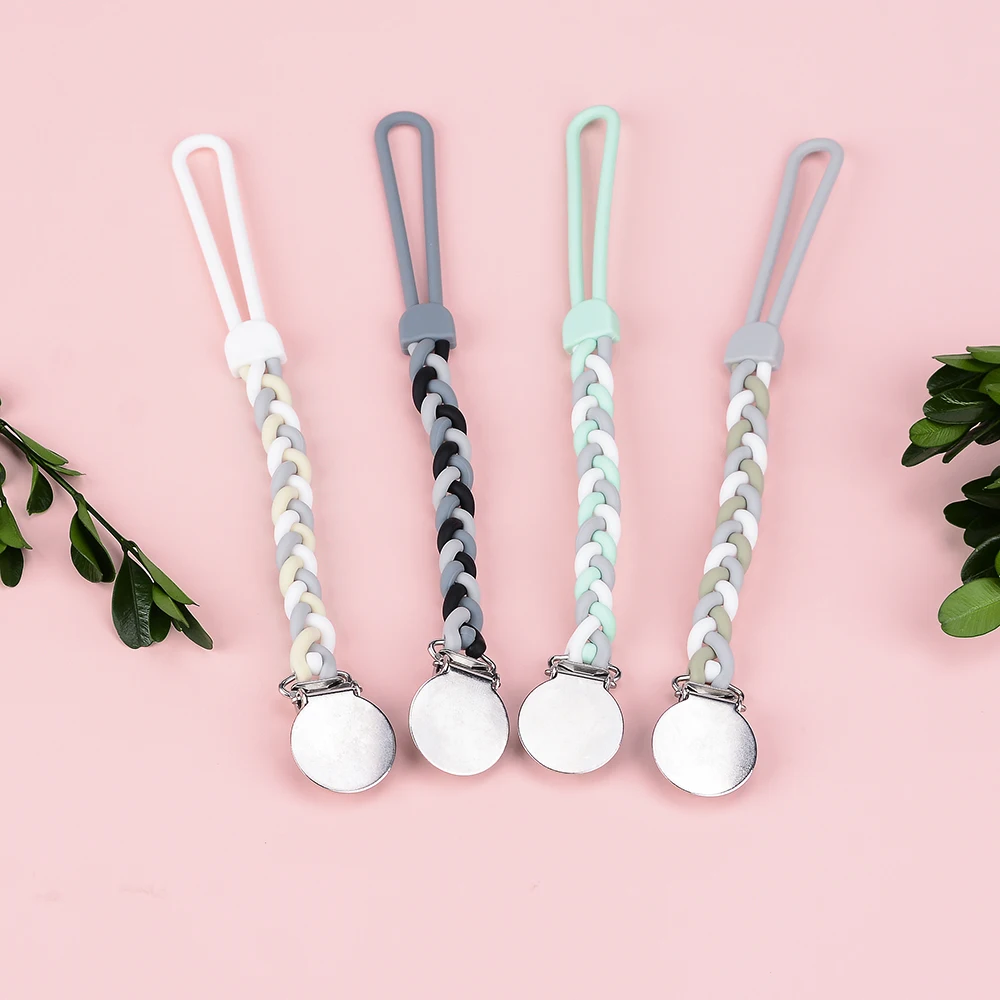 LOFCA 1pcs New Personality Pacifier Chain Baby Gift Silicone Teether Braids Braid Safety Handmade Pacifier Clip Fixed Chain
LOFCA 1pcs New Personality Pacifier Chain Baby Gift Silicone Teether Braids Braid Safety Handmade Pacifier Clip Fixed Chain