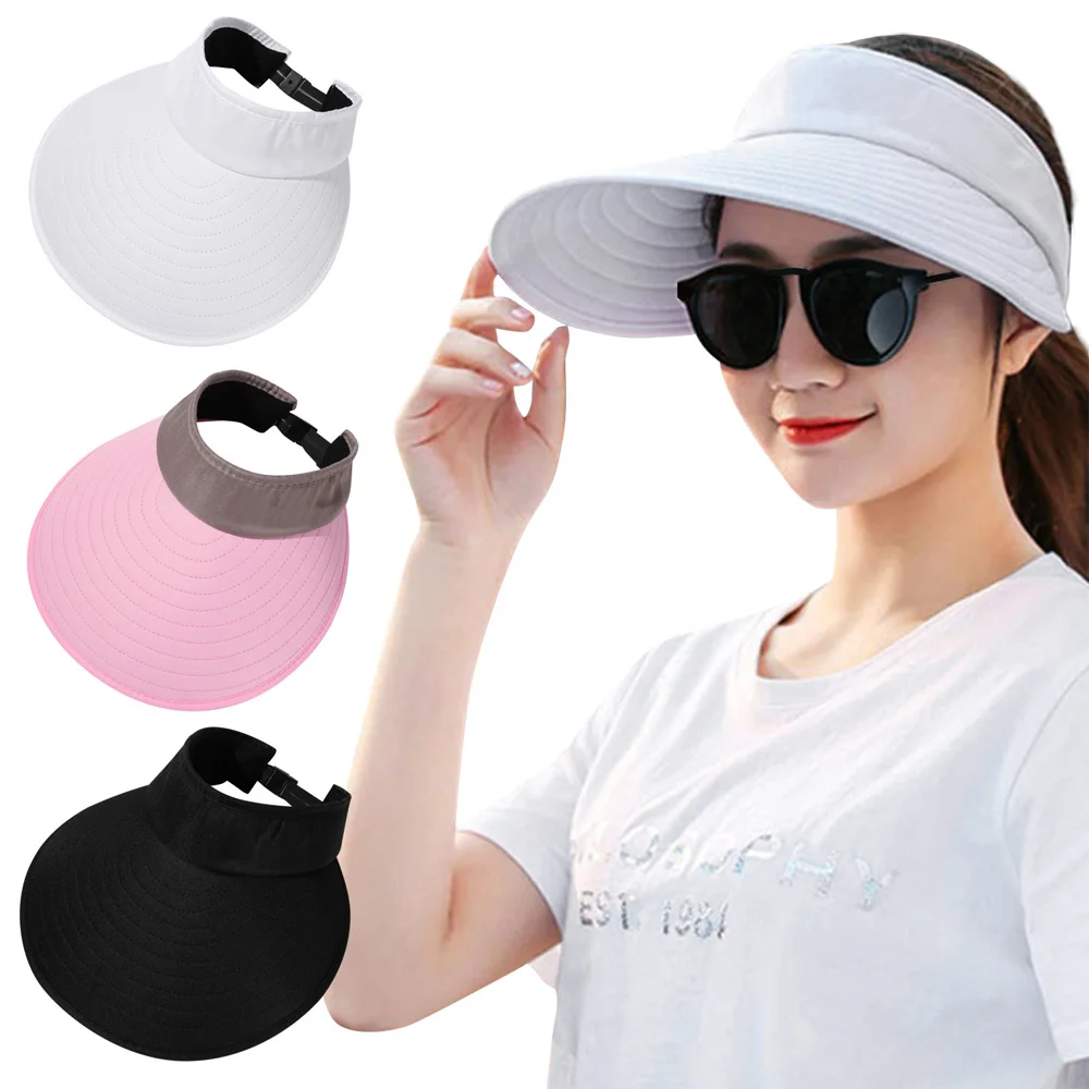 Adjustable UV Protection Golf Hat Sun Visor Hat Roll-up Portable Tennis Sports Cap Wide Brim Beach Cap
Adjustable UV Protection Golf Hat Sun Visor Hat Roll-up Portable Tennis Sports Cap Wide Brim Beach Cap