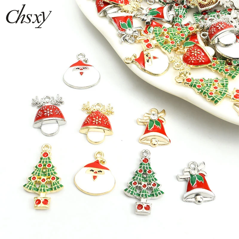 10pcs Father Christmas Tree Moose Bell Enamel Charm For Jewelry Making Pendants Necklace Cute Earring DIY Accessories Wholesale
10pcs Father Christmas Tree Moose Bell Enamel Charm For Jewelry Making Pendants Necklace Cute Earring DIY Accessories Wholesale