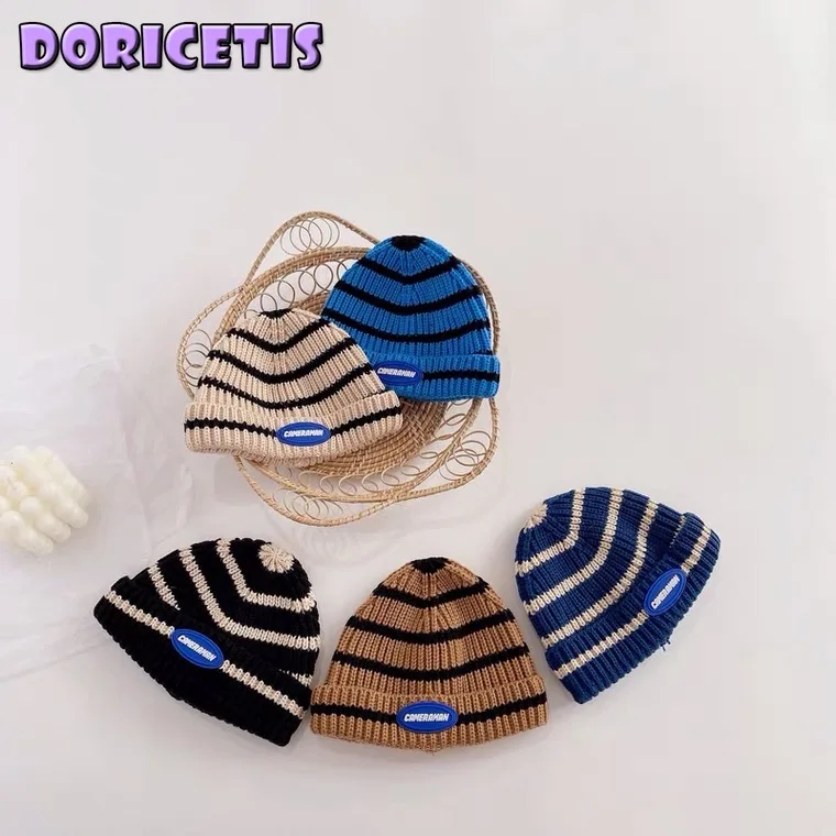 Baby Hat Soft Wool Solid Color Stripe Round Knitted Pullover Hat Outdoor Keep Warm Ear Protection Hats Autumn Winter New Sale
Baby Hat Soft Wool Solid Color Stripe Round Knitted Pullover Hat Outdoor Keep Warm Ear Protection Hats Autumn Winter New Sale