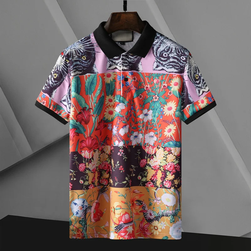 Floral Pattern Lapel Short Sleeve Mannen Polo Summer European New Tide Brand Fashion Men's Clothing Printed Polo Shirt Male
Floral Pattern Lapel Short Sleeve Mannen Polo Summer European New Tide Brand Fashion Men's Clothing Printed Polo Shirt Male
