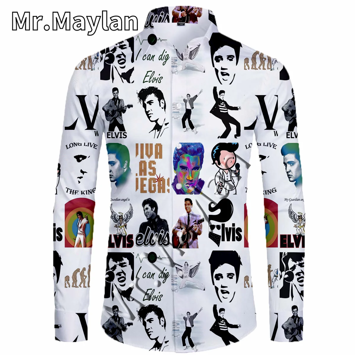 2022 New 3D The King Elvis Presley Hawaiian Shirt Men Autumn Long Sleeved Shirts Men's Shirts Oversized 5XL Camisa Masculina-33
2022 New 3D The King Elvis Presley Hawaiian Shirt Men Autumn Long Sleeved Shirts Men's Shirts Oversized 5XL Camisa Masculina-33