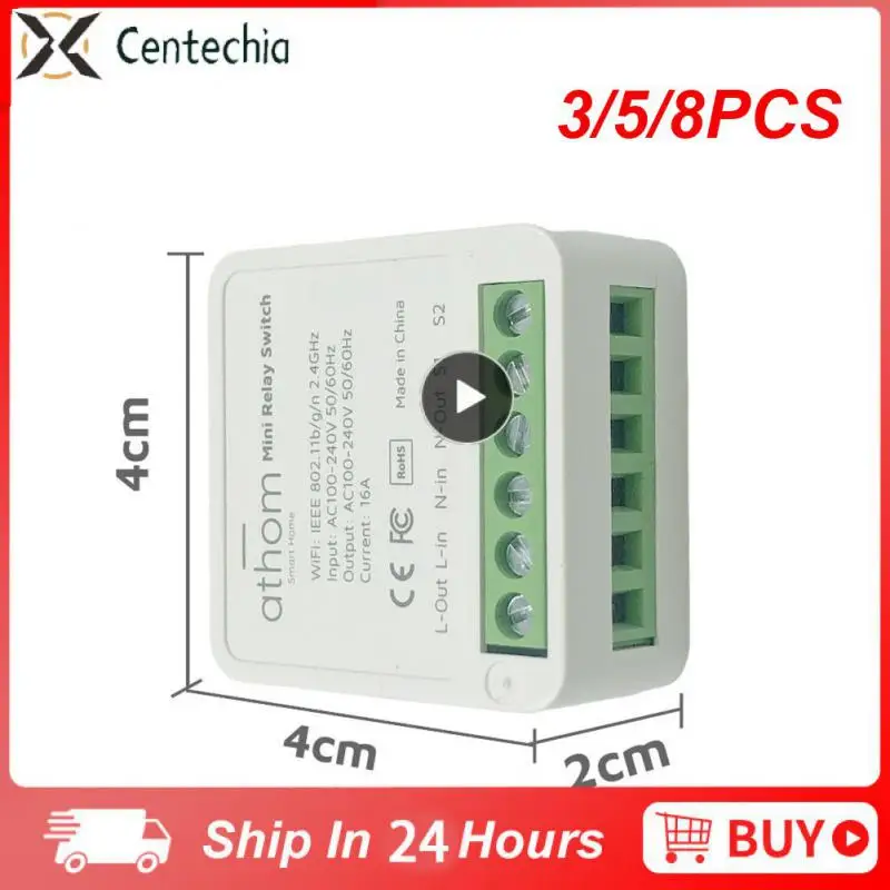 3/5/8PCS 50/60hz Relay Module Mini Wireless Witch Remote Control Diy Smart Home Automation Smart Switch 100-240v 16a 3 Way Wifi
3/5/8PCS 50/60hz Relay Module Mini Wireless Witch Remote Control Diy Smart Home Automation Smart Switch 100-240v 16a 3 Way Wifi