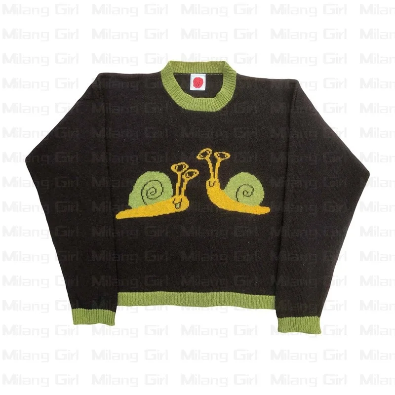 Y2K Snali Printing Punk Knitwear Vintage Winter Oversized Men’s Sweater Harajuku 2000s Unisex Jumper Aesthetic Cute Clothes
Y2K Snali Printing Punk Knitwear Vintage Winter Oversized Men’s Sweater Harajuku 2000s Unisex Jumper Aesthetic Cute Clothes