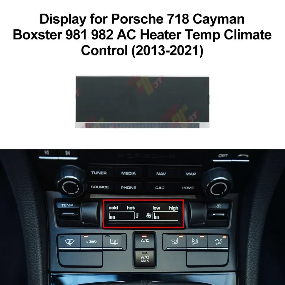 ЖК-дисплей для приборной панели Porsche 718 Cayman Boxster 981 982 Нагреватель переменного тока