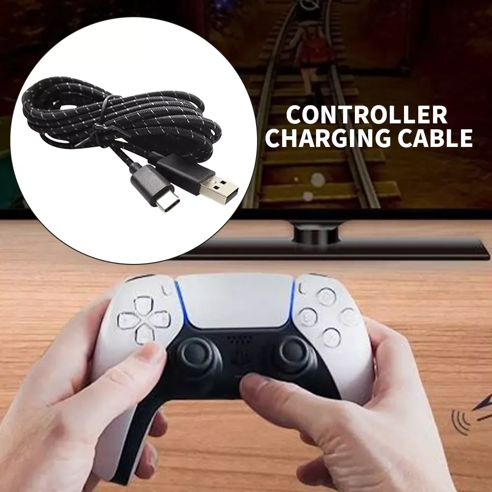 

Data Transmission Extra Long Nylon Professional Sync Cord Type C Braided Controller Charging Cable Fast Fit For XBOX ONE ELITE 2