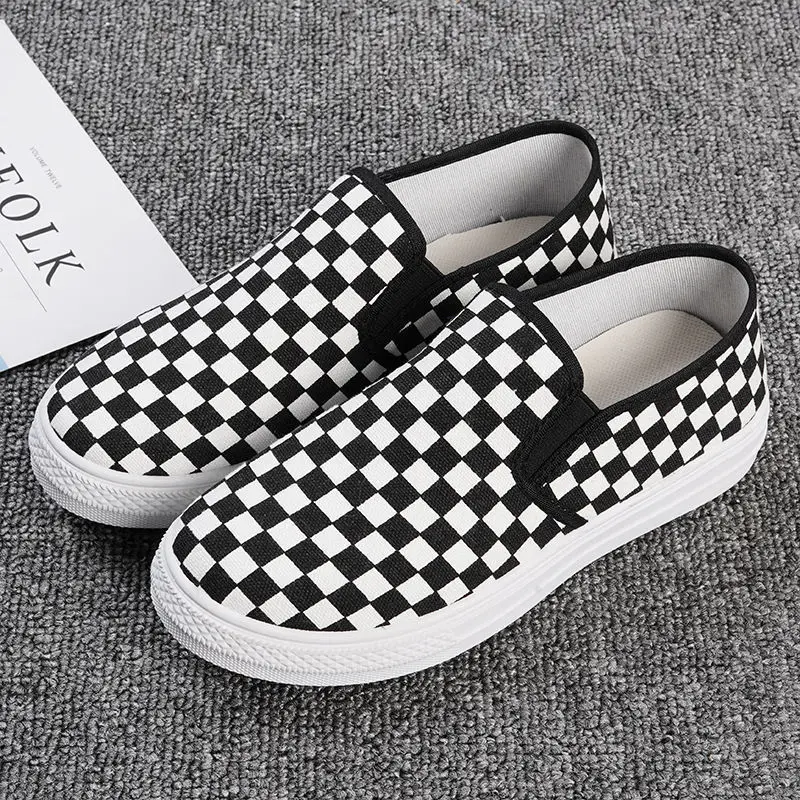 INS Trendy Checkered Women Canvas Sneakers 2022 Spring Female Espadrilles Fashion Casual Convenient Slip on Zapatillas Mujer
INS Trendy Checkered Women Canvas Sneakers 2022 Spring Female Espadrilles Fashion Casual Convenient Slip on Zapatillas Mujer