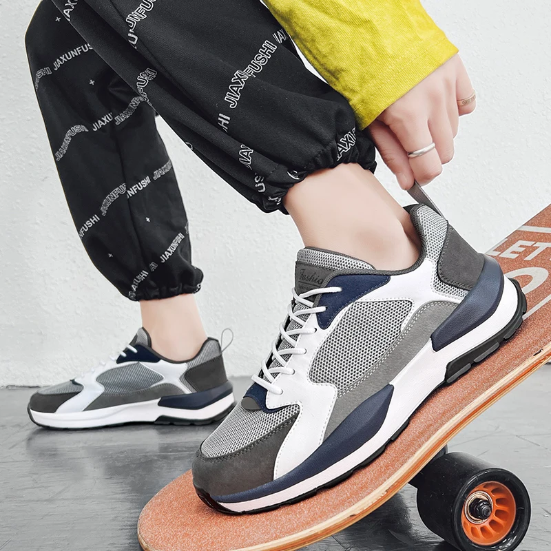 Korean Summer Men Casual Board Running Shoes Student Mesh Sport Sneakers Plus Size 45 46 47 Height Increasing
Korean Summer Men Casual Board Running Shoes Student Mesh Sport Sneakers Plus Size 45 46 47 Height Increasing