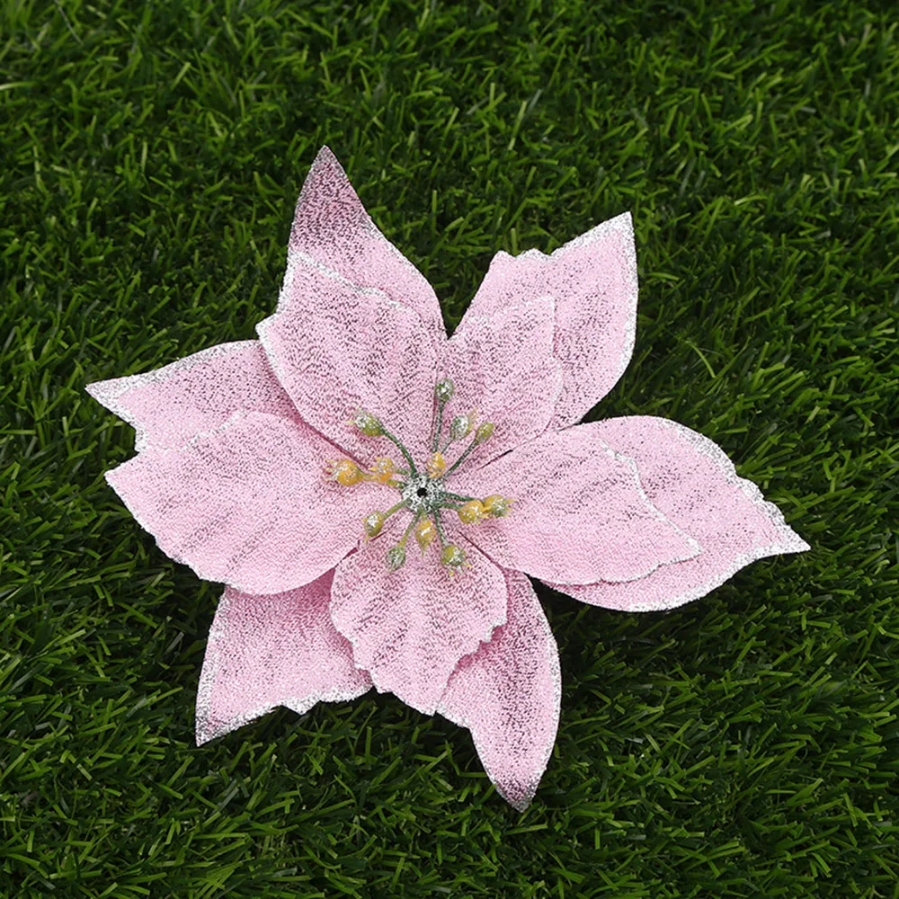 10X Christmas Large 13cm Poinsettia Glitter Flower Tree Hanging Party Xmas Decor For Decoration Christmas Trees Christmas Wreat
10X Christmas Large 13cm Poinsettia Glitter Flower Tree Hanging Party Xmas Decor For Decoration Christmas Trees Christmas Wreat