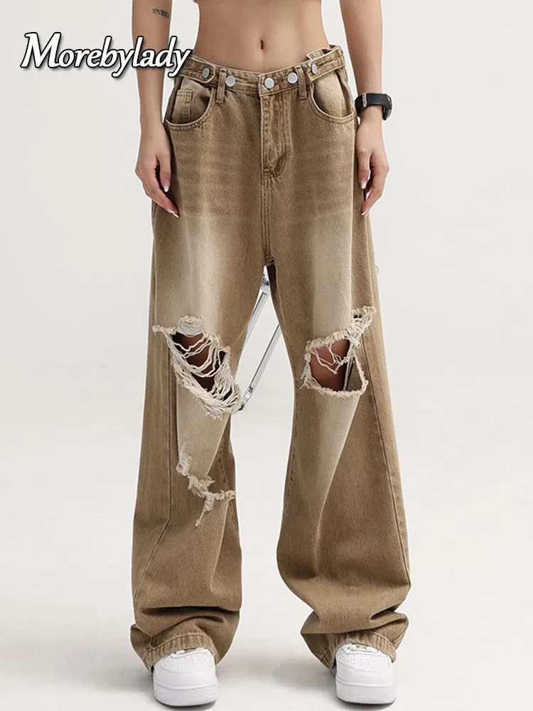 Morebylady уличная одежда хаки рваные джинсы для женщин серые джинсовые широкие брюки с вырезами в Корейском стиле бойфренды женские джинсы
Morebylady уличная одежда хаки рваные джинсы для женщин серые джинсовые широкие брюки с вырезами в Корейском стиле бойфренды женские джинсы