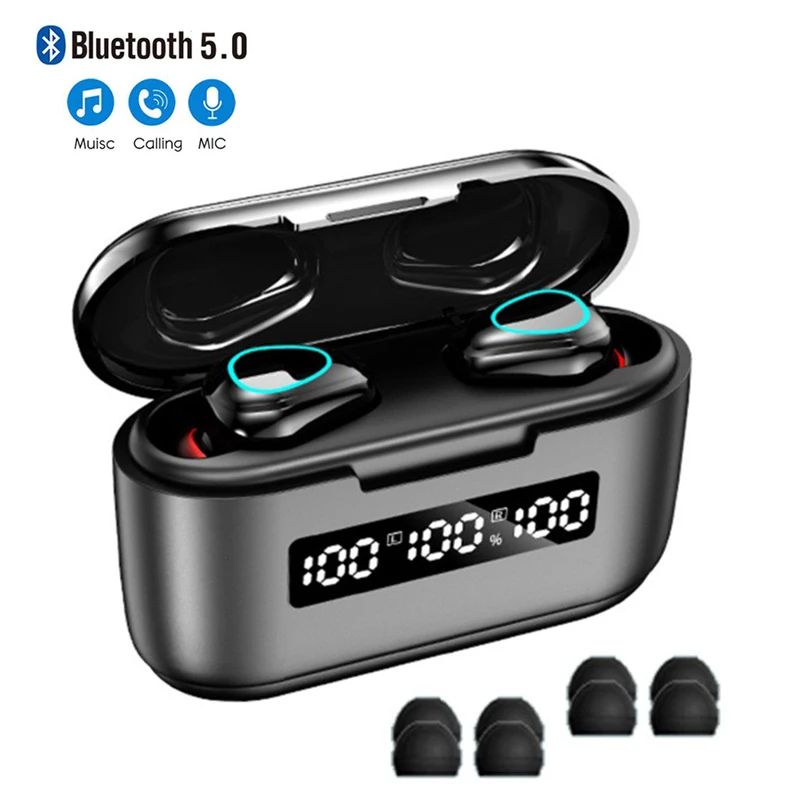 TWS Wireless Earphones 9D HD Stereo 5.1 Bluetooth Headphones In-Ear Earbuds Handsfree Binaural Call Headset For Smart Phone
TWS Wireless Earphones 9D HD Stereo 5.1 Bluetooth Headphones In-Ear Earbuds Handsfree Binaural Call Headset For Smart Phone