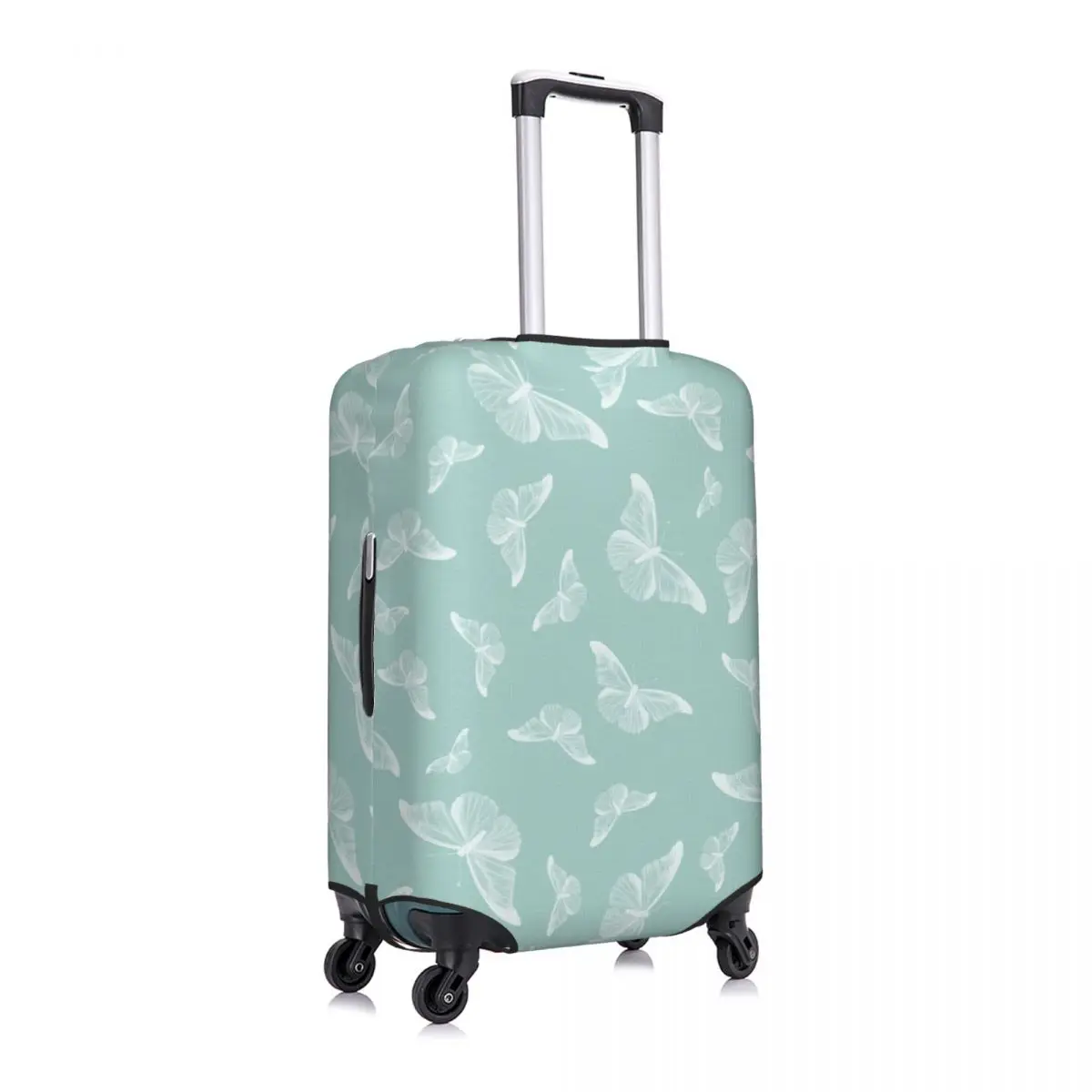 White Butterfly Luggage Cover Spandex Suitcase Protector Fits 19-21 Inch 
White Butterfly Luggage Cover Spandex Suitcase Protector Fits 19-21 Inch