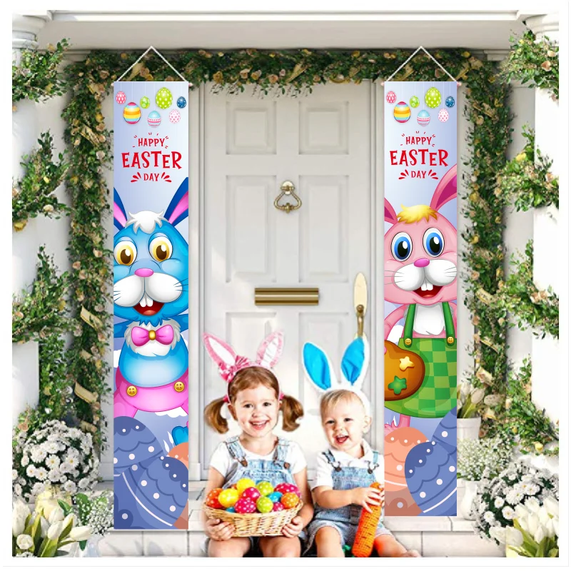 Easter Banner Door Decoration Carrot Rabbit Colorful Egg Banner Decor Home Hanging Easter Day Ornament Welcome Spring Gifts
Easter Banner Door Decoration Carrot Rabbit Colorful Egg Banner Decor Home Hanging Easter Day Ornament Welcome Spring Gifts