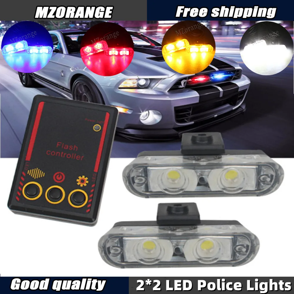 2 LED Fso Police Lights Strobe Flash Lamp Emergency Warning Strobe Flasher High Brightness Red Car Accessories
2 LED Fso Police Lights Strobe Flash Lamp Emergency Warning Strobe Flasher High Brightness Red Car Accessories
