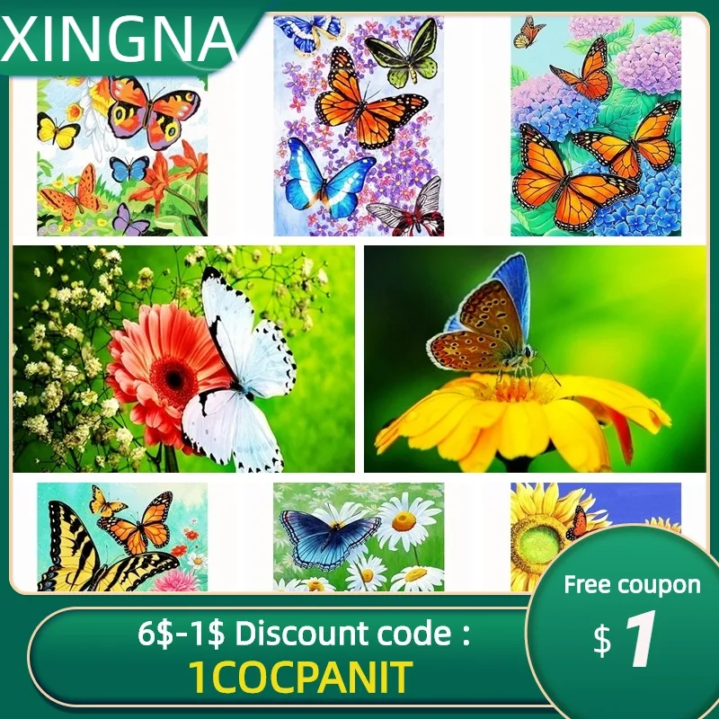 5D CANVAS Brand Diamond Painting Kit "Butterfly" DIY Full Rhinestone Cross Stitch Kit Square Round Diamond Embroidery
5D CANVAS Brand Diamond Painting Kit "Butterfly" DIY Full Rhinestone Cross Stitch Kit Square Round Diamond Embroidery