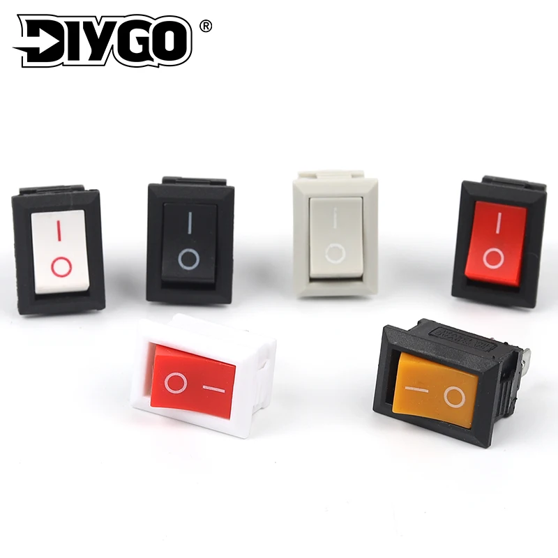 10 PCS Push Button Switch 21mmX15mm 2 Pin 2 Position Car Rocker Switch 6A/10A 125V/250V Snap-in Boat Rocker Power Switch DIY GO
10 PCS Push Button Switch 21mmX15mm 2 Pin 2 Position Car Rocker Switch 6A/10A 125V/250V Snap-in Boat Rocker Power Switch DIY GO