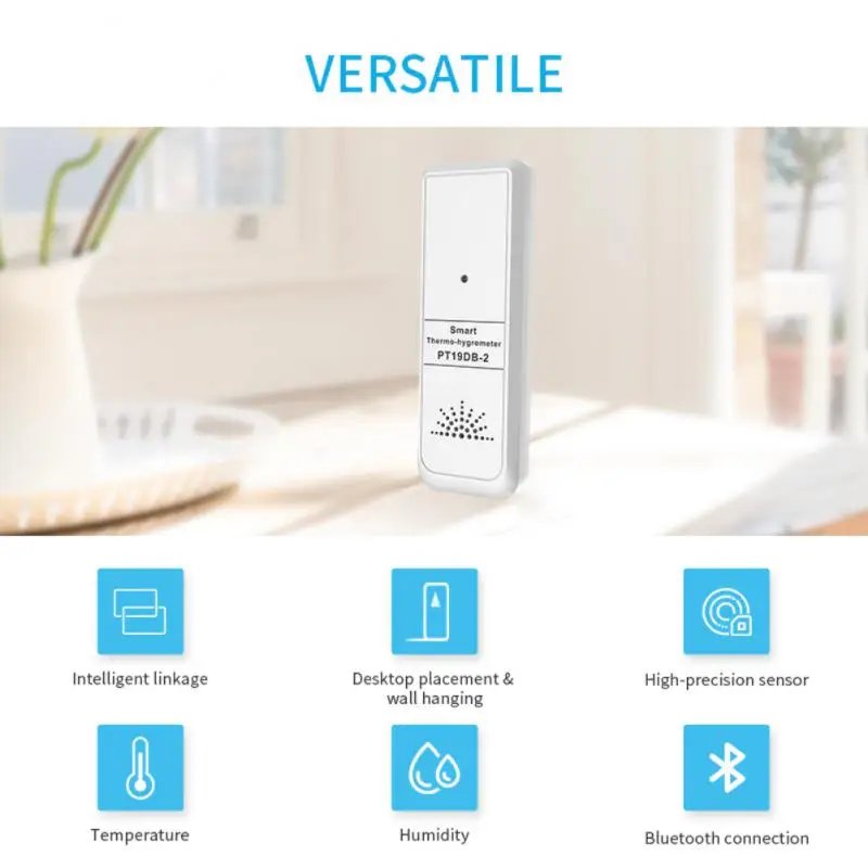 Tuya Mini Temperature Humidity Meter PT19DB-2 Smart Thermometer Indoor Electronic High-precisioen Sensor Instrument
Tuya Mini Temperature Humidity Meter PT19DB-2 Smart Thermometer Indoor Electronic High-precisioen Sensor Instrument