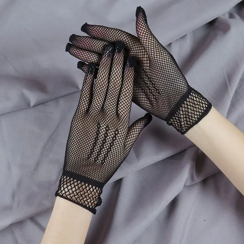 Mesh Sunscreen Gloves Female Full Finger Stretch Black Lace White Dance Performance Fashion Gloves
Mesh Sunscreen Gloves Female Full Finger Stretch Black Lace White Dance Performance Fashion Gloves