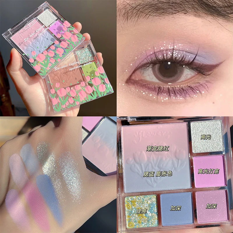2IN1 6 Color Gradient Face Blush Shimmer Matte Glitter Eye Shadow Palette Natural Long Lasting Metallic Pigmented Makeup Palette
2IN1 6 Color Gradient Face Blush Shimmer Matte Glitter Eye Shadow Palette Natural Long Lasting Metallic Pigmented Makeup Palette