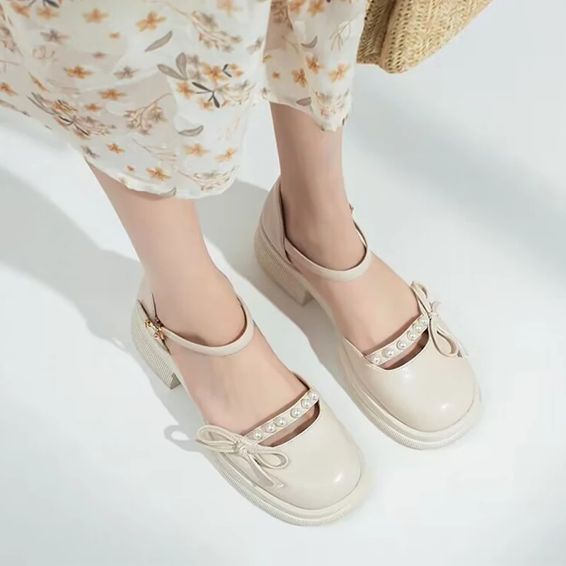 Женские босоножки Мари Джейн на среднем каблуке, босоножки Лолиты на массивной подошве, модные туфли с бусинами на шнурках, Новинка лета 2023, милые повседневные туфли-лодочки
Женские босоножки Мари Джейн на среднем каблуке, босоножки Лолиты на массивной подошве, модные туфли с бусинами на шнурках, Новинка лета 2023, милые повседневные туфли-лодочки