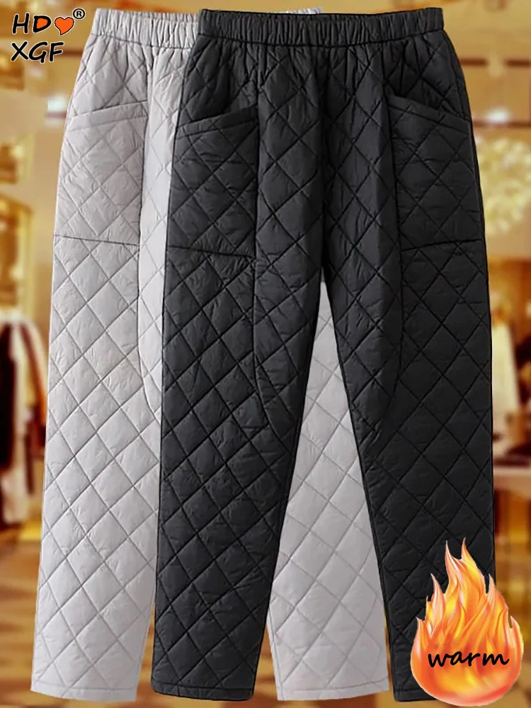 Зимние ультралегкие ветрозащитные пуховые брюки на 90 кг, повседневные эластичные мешковатые брюки с высокой талией и карманами, уличная одежда, женские утепленные брюки 
Зимние ультралегкие ветрозащитные пуховые брюки на 90 кг, повседневные эластичные мешковатые брюки с высокой талией и карманами, уличная одежда, женские утепленные брюки