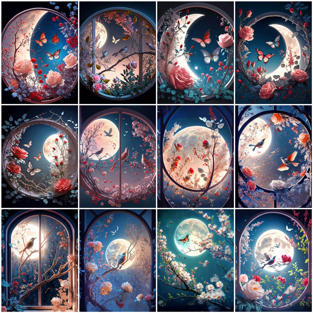 Huacan Diamond Painting New Collection 2023 Bird Mosaic Moon Beads Embroidery Window Flower Handicraft Home Decor Landscape
Huacan Diamond Painting New Collection 2023 Bird Mosaic Moon Beads Embroidery Window Flower Handicraft Home Decor Landscape