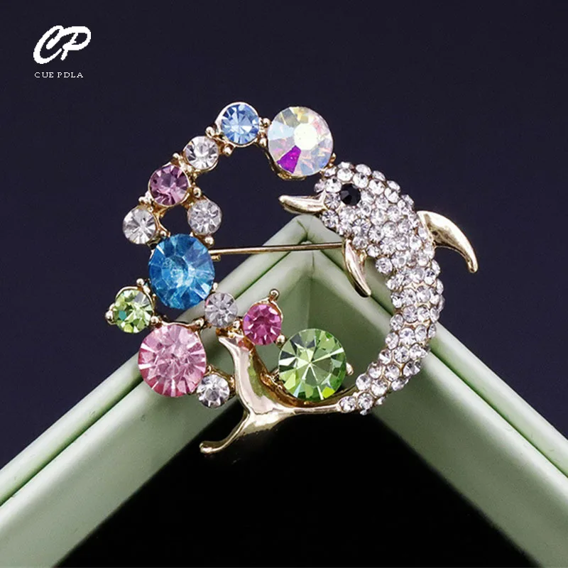 Rhinestone Dolphin Brooch Alloy Creative Ladies Animal Corsage Clothing Accessories Pin
Rhinestone Dolphin Brooch Alloy Creative Ladies Animal Corsage Clothing Accessories Pin