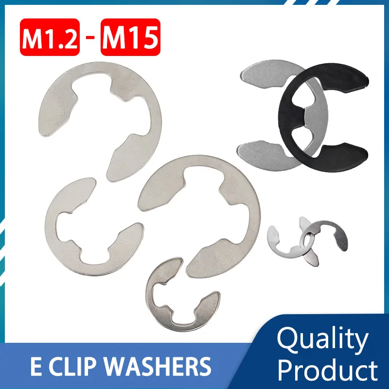 M1.2 M1.5 M2 M3 M4 M5 M6 M8 M9 M10 M12 M15 304 Stainless Steel External Retaining Ring E Clip Snap Circlip Shaft Washer Gasket
M1.2 M1.5 M2 M3 M4 M5 M6 M8 M9 M10 M12 M15 304 Stainless Steel External Retaining Ring E Clip Snap Circlip Shaft Washer Gasket