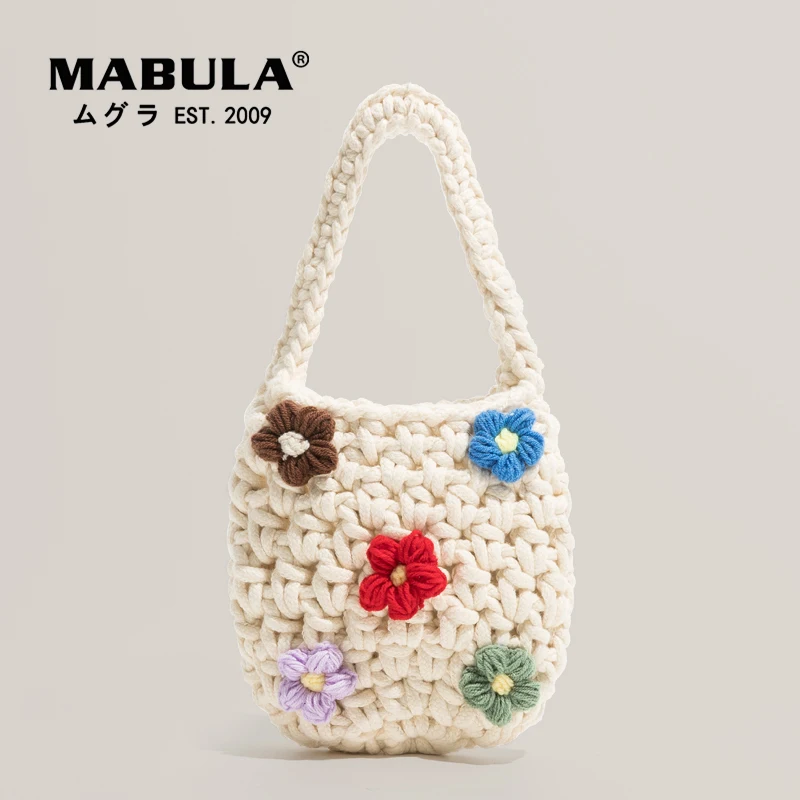MABULA Small Crochet Phone Purses Eco Friendly Handwoven Women Handbags Female 2022 New Casual Flower Design Mini Totes
MABULA Small Crochet Phone Purses Eco Friendly Handwoven Women Handbags Female 2022 New Casual Flower Design Mini Totes