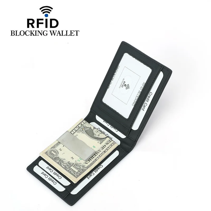 2022 New RFID Blocking Slim Carbon Fiber Leather Wallet With A Clip Men ID Card Holder Front Pocket Bifold Billeteras Para Mujer 
2022 New RFID Blocking Slim Carbon Fiber Leather Wallet With A Clip Men ID Card Holder Front Pocket Bifold Billeteras Para Mujer
